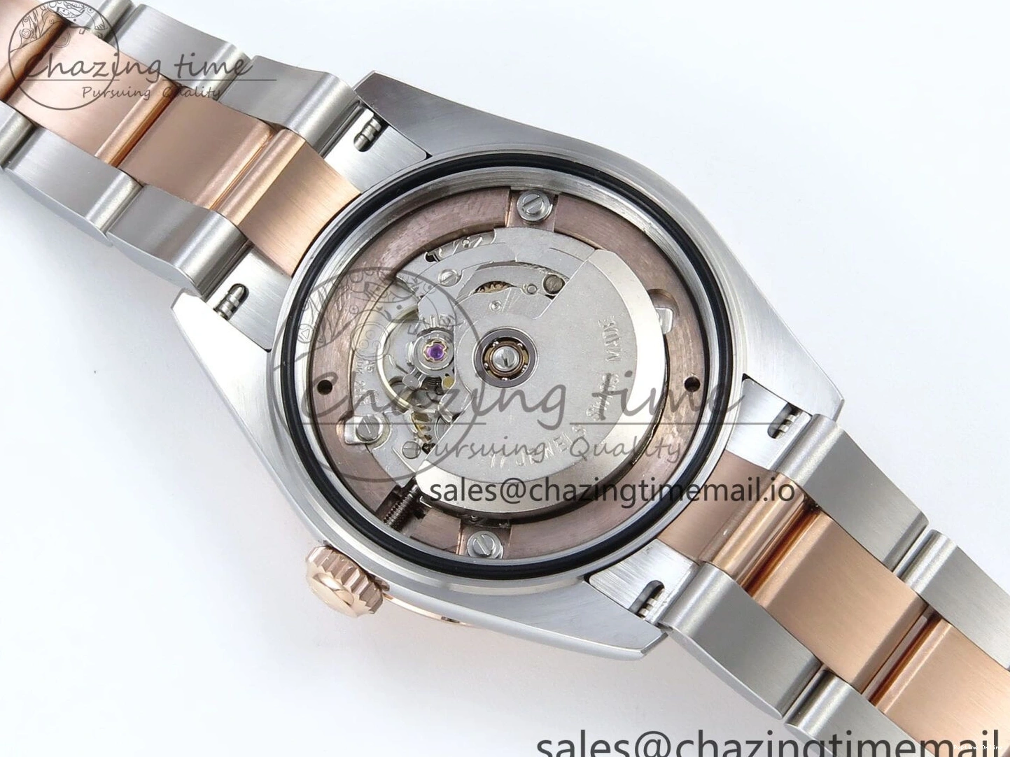 0117 Packable DateJust 31 278271 ARF 1:1 Best Edition 904L Steel RG Roman Dial on SS RG Oyster Bracelet ETA 524